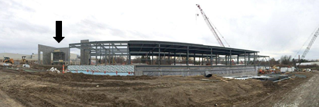 Photo of the construction site for the new VDC