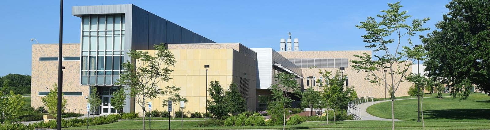 Exterior of the Nebraska Veterinary Diagnostic Center at the University of Nebraska-Lincoln.